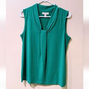 Dana Buchman Green Sleeveless Top~ Sz PM